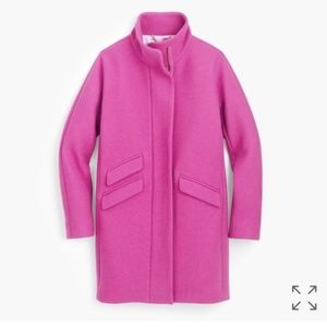 J Crew Cocoon Coat 0P- Vivid Flamingo
